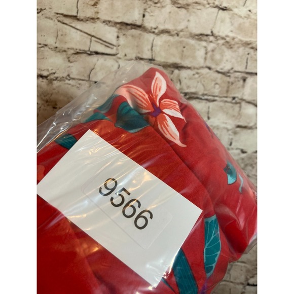 Old Navy Cami Dress Womens 1X Red Floral Tropical Smocked Back Babydoll Plus - Picture 10 of 13